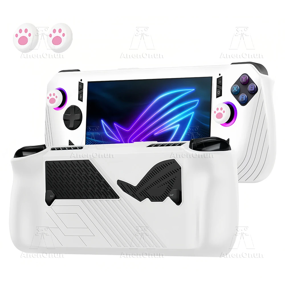 Silicone Case with Thumb Grips - Scratch-Resistant, Anti-Fall, Anti-Slip, Durable Soft Shell Cover