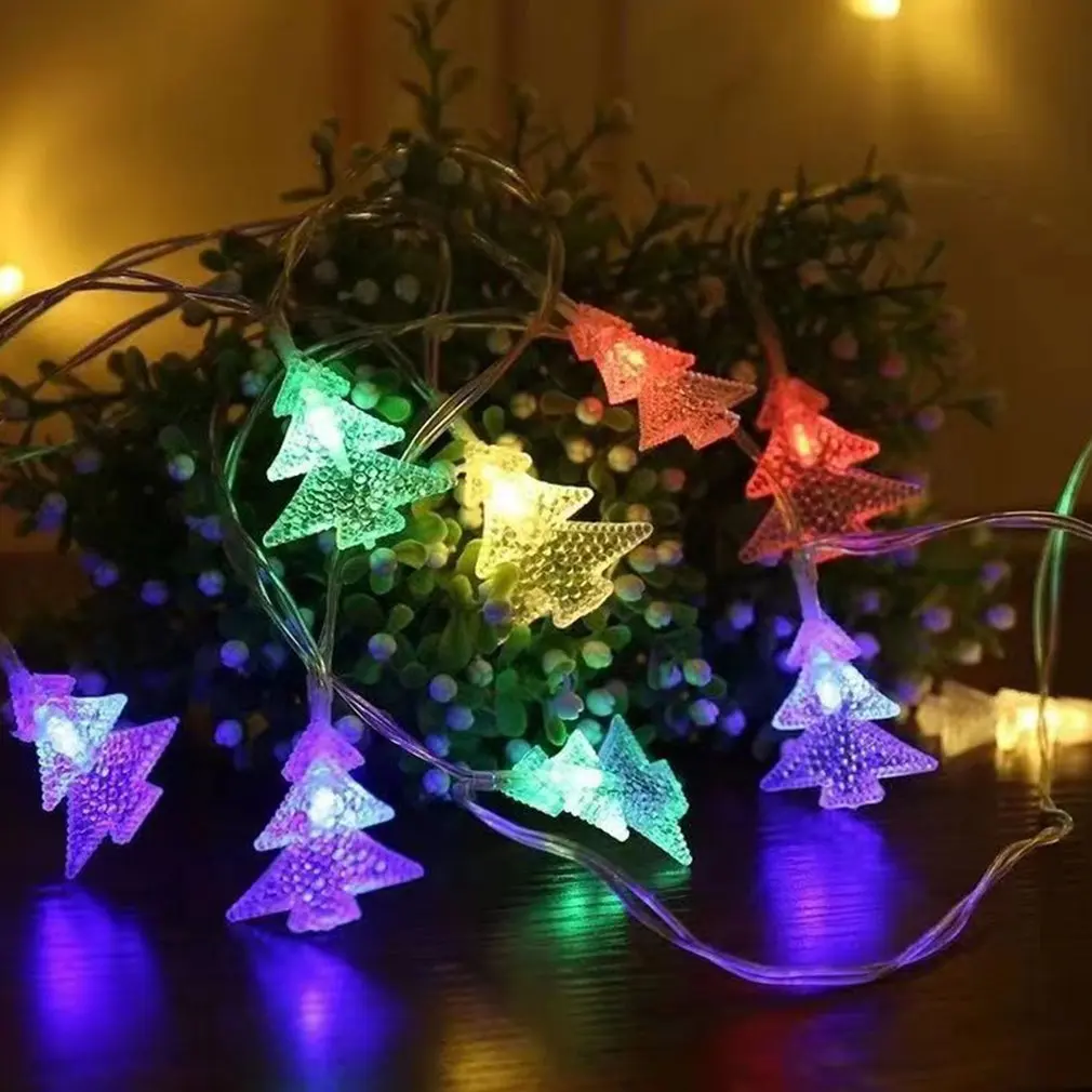 

10/20/40Leds Solar String Lights Christmas Tree Waterproof Outdoor Decor Garland Fariy Lights Christmas Wedding Party Garden