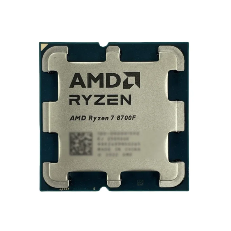 새로운 AMD Ryzen7 8700F Zen4 AM5 CPU 8코어 16스레드 4nm 5.0GHz 24MB 캐시 65W 내장 그래픽 없는 게이밍 데스크탑 프로세서 (사무용 PC)
