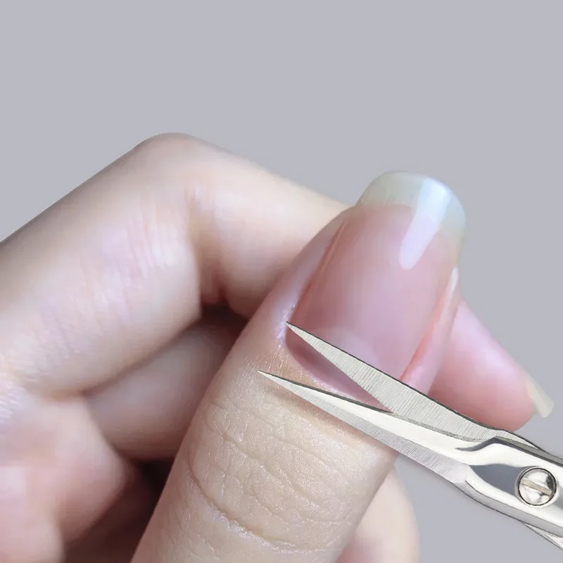 Stainless Steel Small Scissors Nose Hair Eyebrow Solingen Beauty Eyelids Eyelashes and Beard Cuticle Scissors MakeupTools