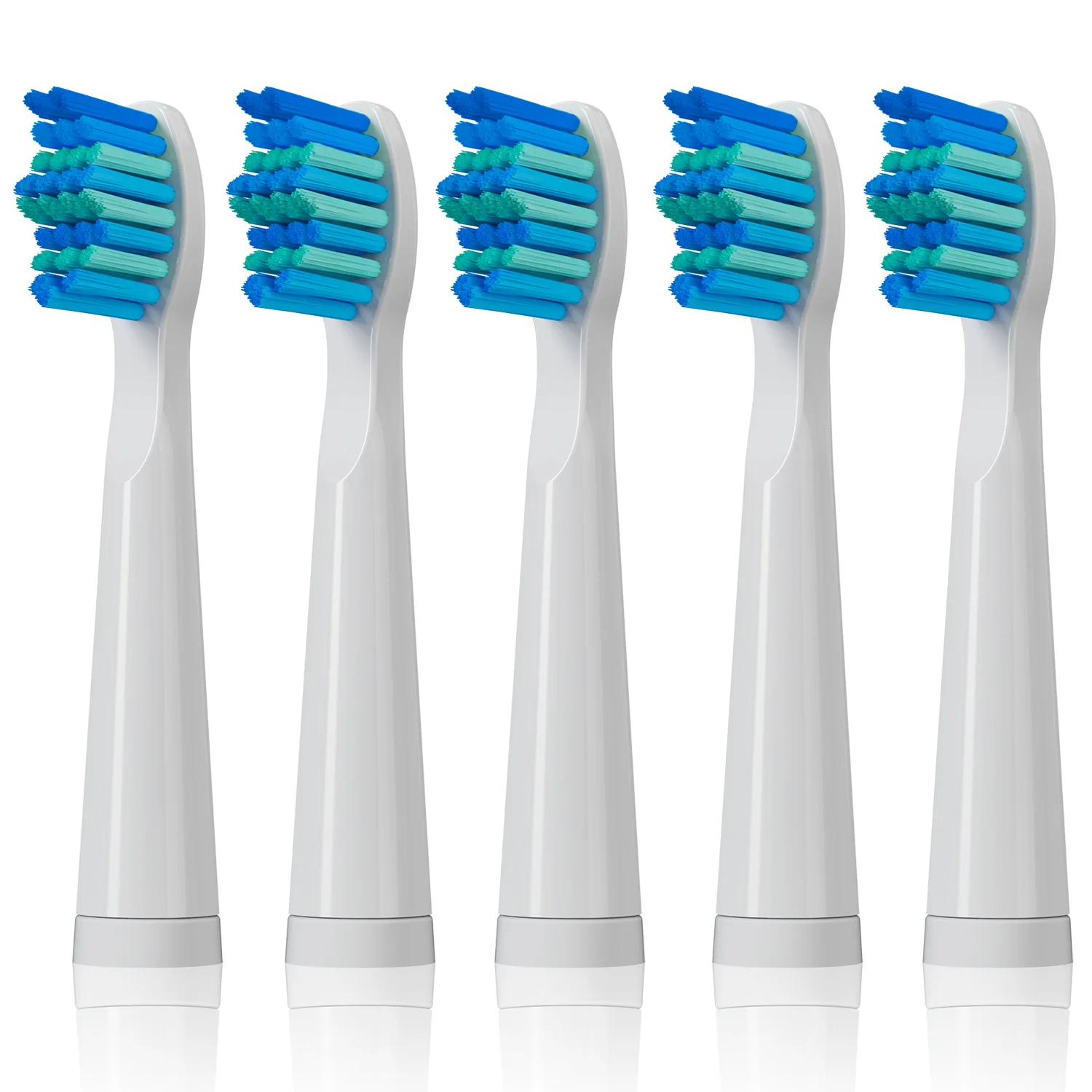 Fairywill FW-507/508/515/551/917/959/2011/D1/D3/D7/D8 듀퐁 브리슬용 전동 칫솔 교체 헤드 5개/박스