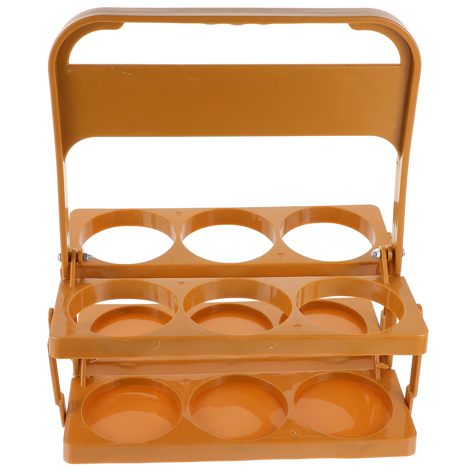 

Portable Drink Carrier 6 Cup Foldable Plastic Cup Holder Reusable Beverage Deliverys Holder Beer Bottle Holder Handle