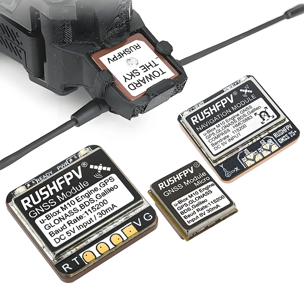 Rushfpv GNSS MINI GPS uBlox M10 pour FPV Drone