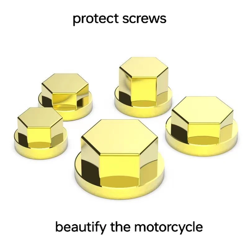 Motorcycle Screw Decorative Cover Universal Prevent Screws from Rusting Beautify Motorcycles Multicolor Screw Cap