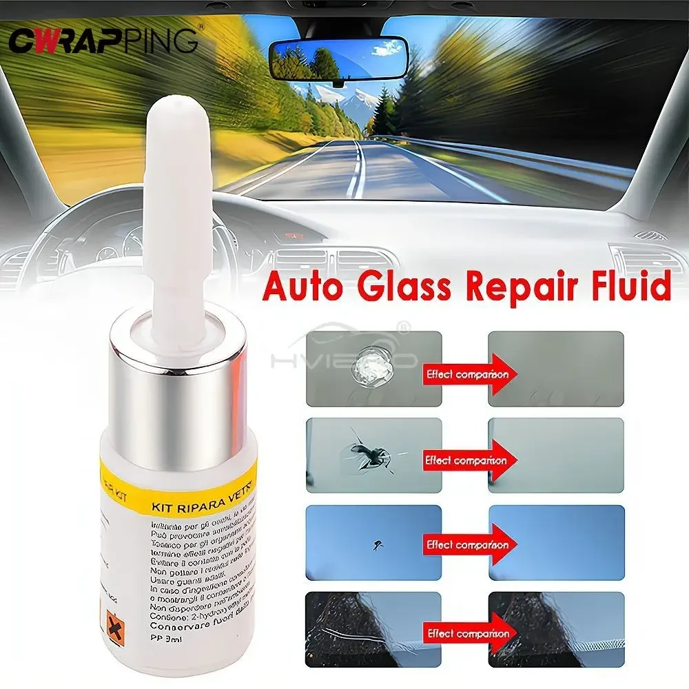 Kit per la riparazione dei vetri dell'auto, crepe delle finestre, rimuove i graffi, set per il recupero delle crepe del parabrezza, per automobili, camion, motocicli, riparazione rotta - Image 2