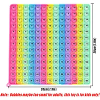 12x12 Multiplication Games Math Toys, Times Table Learning Teaching Educational Fidget Toys Gifts for Kids Grade 2 3 4 2