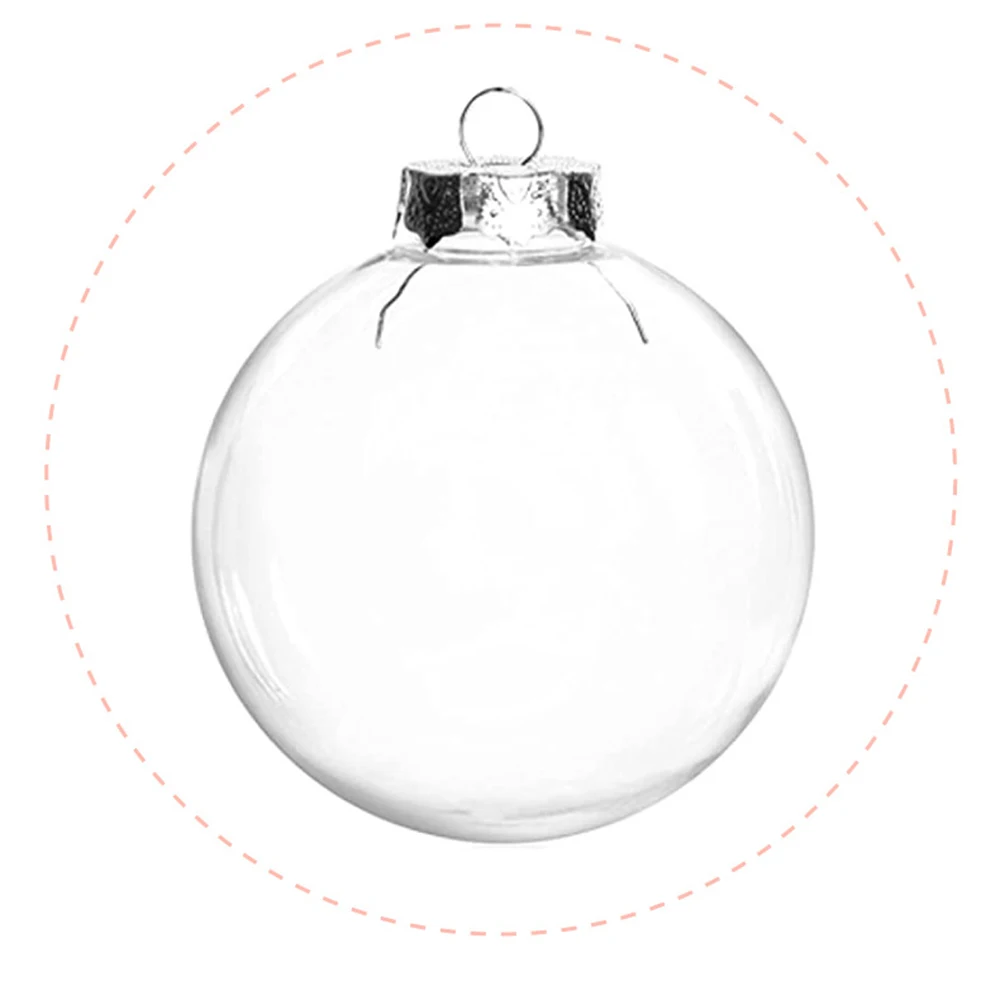 thumbnail image 1 of bolas de plástico transparente para Navidad, adornos rellenables para árbol de Navidad, adornos colgantes para decoración del hogar, regalo de Navidad 2023, 1 of 5