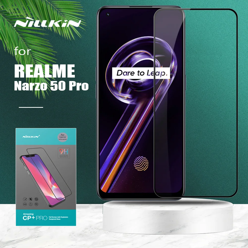 

for Realme Narzo 50 Pro Nillkin CP+ Pro Full Coverage Ultra-Thin Tempered Glass Screen Protector for Realme Narzo 50 Pro Glass