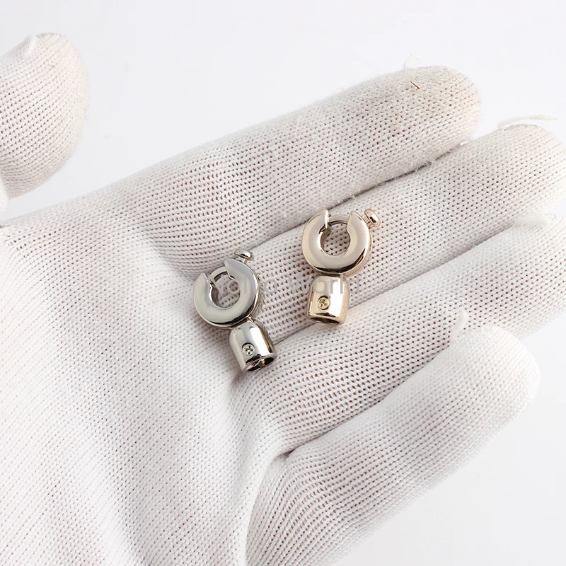 10-50-100PCS 21x13MM Openable Metal Cap Snap Hooks For DIY Craft Bags Strap Tip End Cap Buckle Keyring Clasp Trigger Accessories