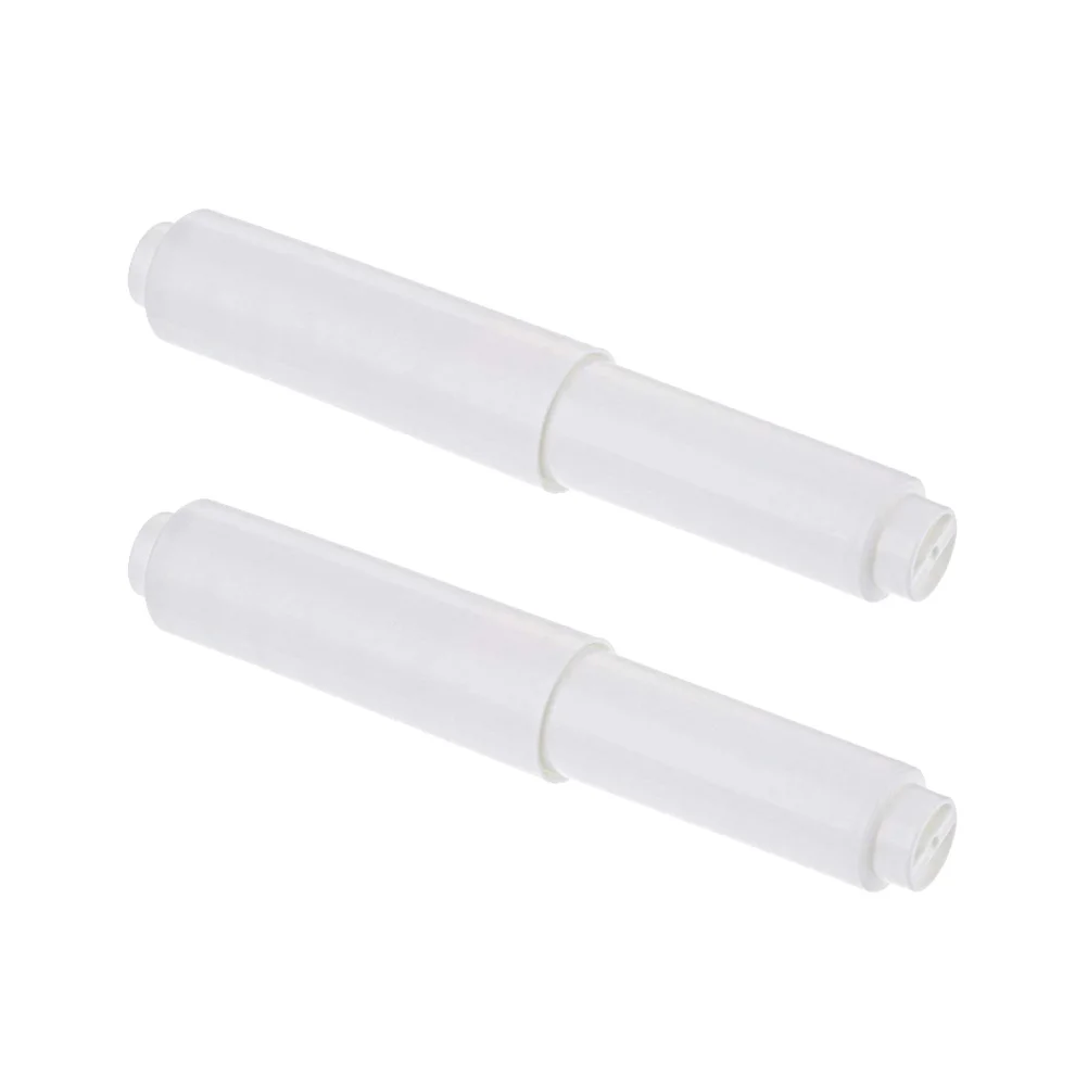 

4pcs Bathroom Toilet Paper Towel Spring Coil Rod Paper Winder Holer Flexible (White)