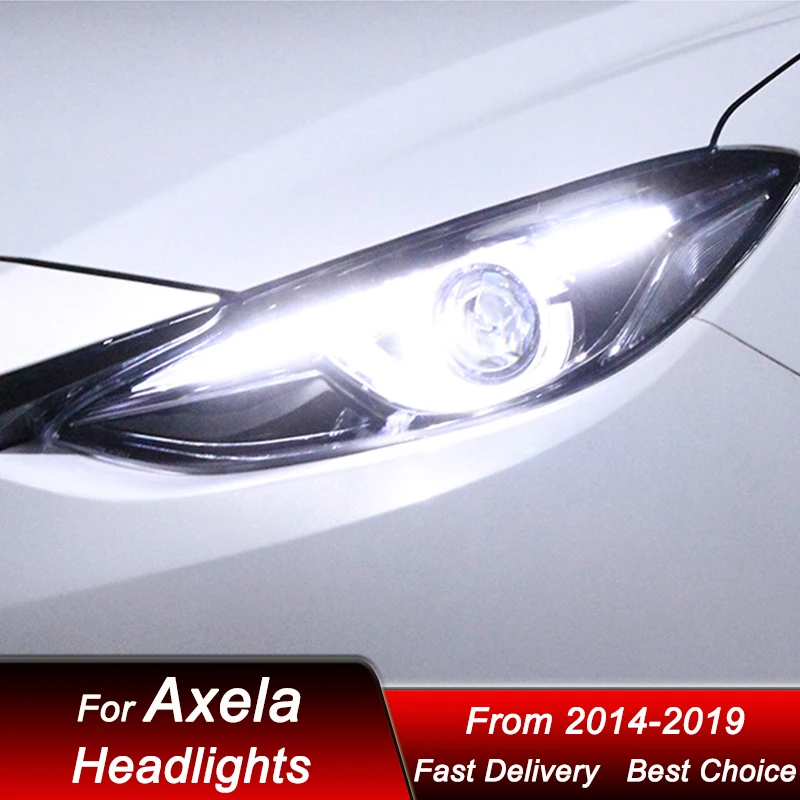 Mazda 3,alexa 2014-2019用の車のヘッドライト,ヘッドライト Mazda 3,alexa 2014-2019用の車のヘッドライト,ヘッドライト