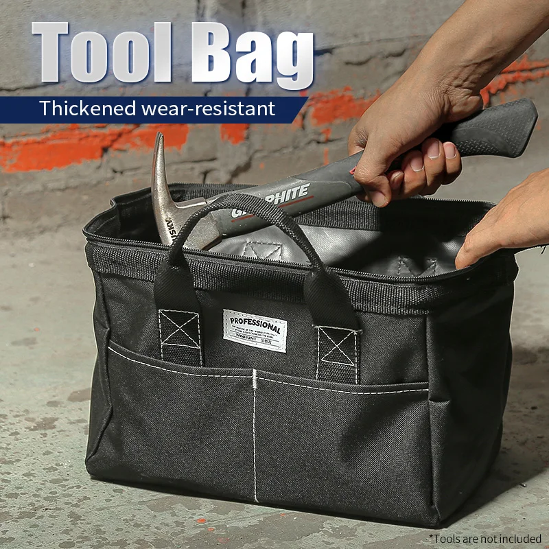 Bolsa De Herramientas De Boca Ancha, Bolso De Almacenamiento De