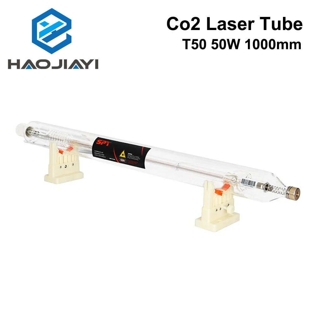 

Лазерная трубка HAOJIAYI T50 Co2 мощность 50 Вт Длина 1000 мм диаметр. 50 мм для лазерной лампы CO2