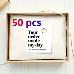 Small Business Thank You Cards - Premium Set of 50 for Customer Appreciation (WHITE)