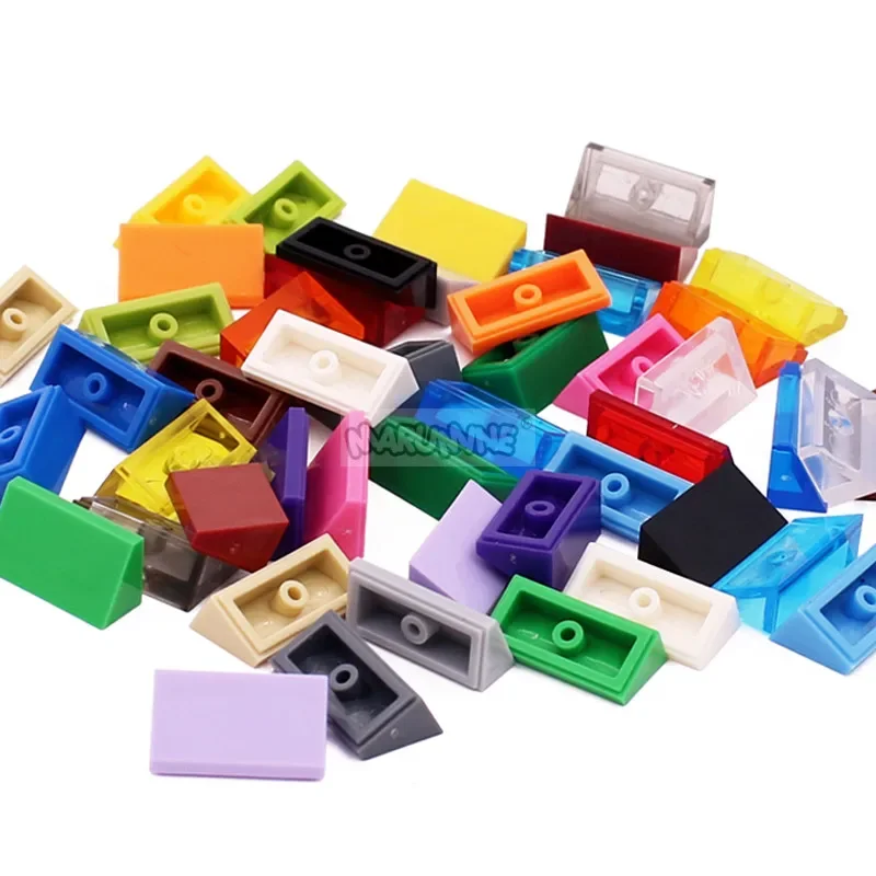 Marumine Building Blocks Slope 30 1x2x2/3 30PCS Ramp Face Bricks Parts Accessories Compatible With 85984 Particles Assembly 3