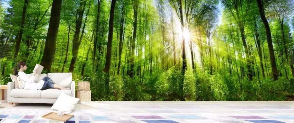 água paisagem decoração, parede 3D Wallpaper