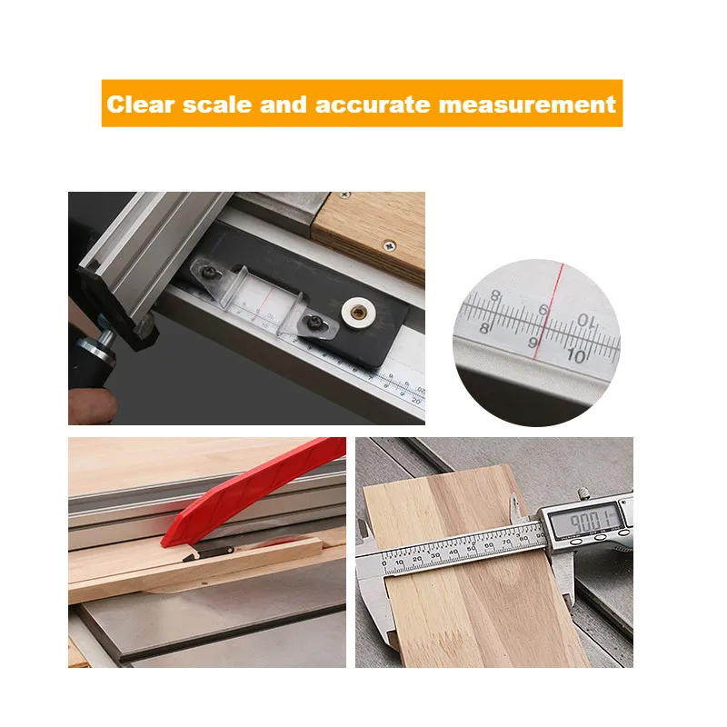 Bidirectional Miter Track Tape Measure Self Adhesive Steel Ruler Metric Measuring Tape For T-track Table Saw Woodworking