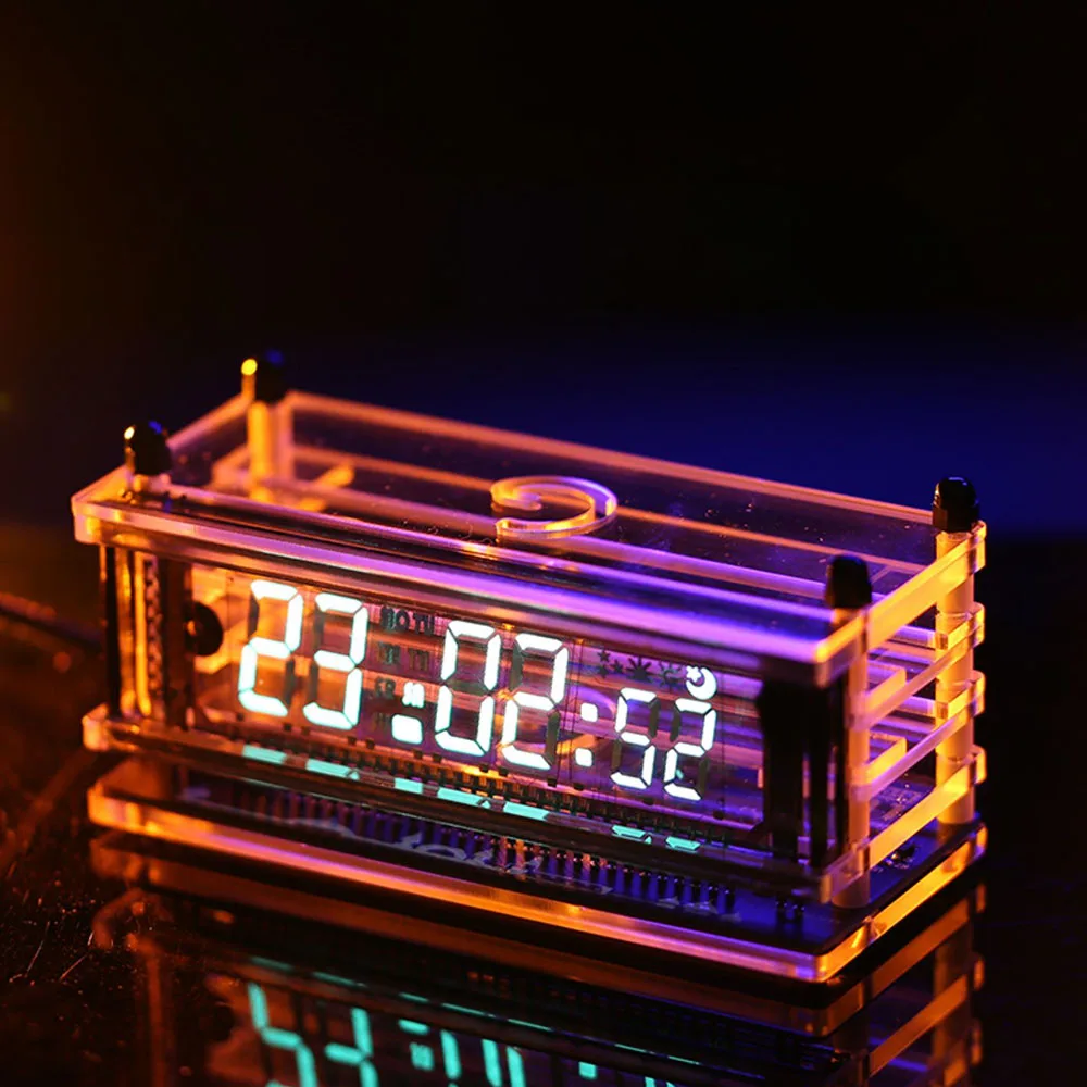

RGB Color Clock Vintage VFD Tube Clock USB Desktop Decor Clock WiFi clock display
