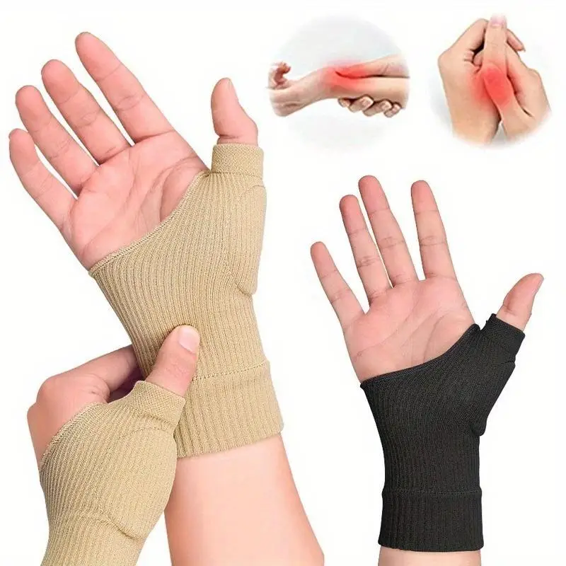 Elastic Wristband Gloves Thumb Tendon Sheath Keyboarding Wrist Protection Cover Sports Breathable Compression Wrist Sleeve