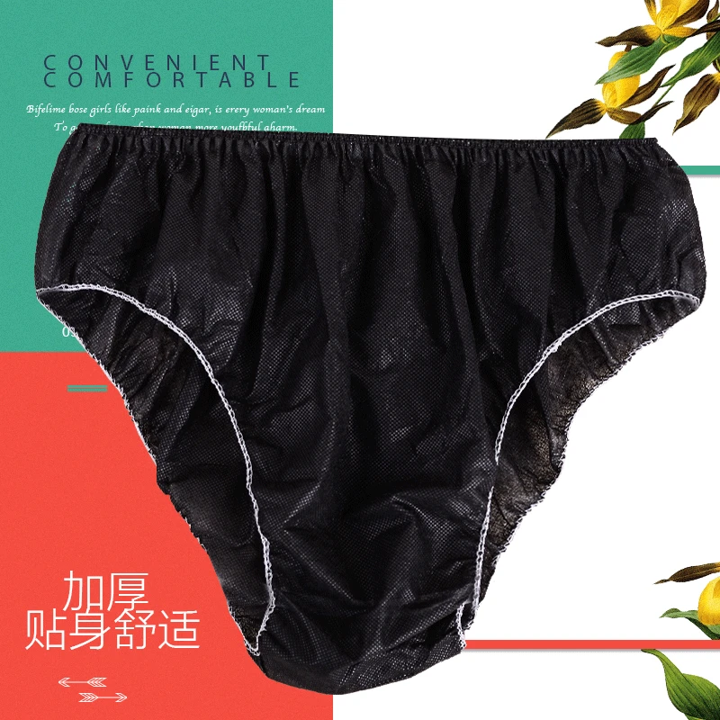 

50pcs Disposable Man and Women Non-woven Cleaning Underwear Tool for Beauty Spa Sauna Free Gift for Hotel