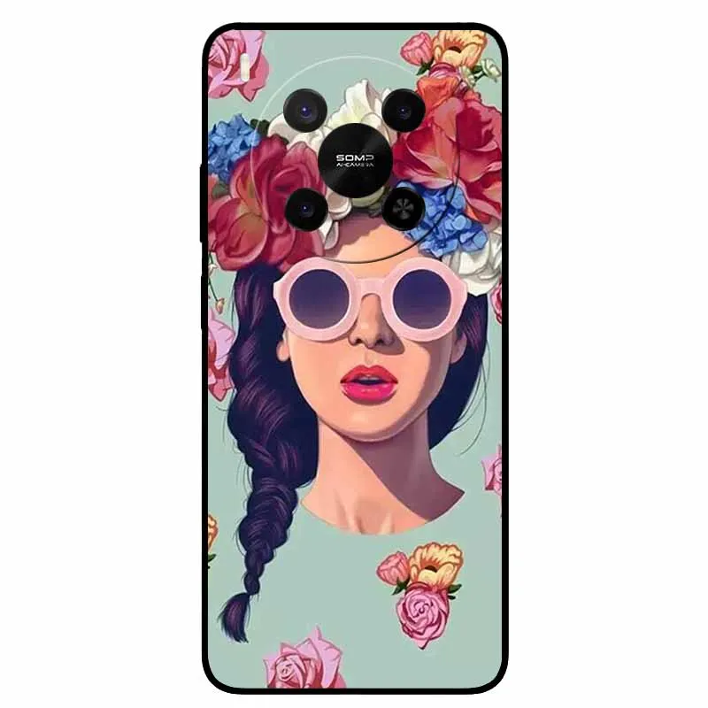 Black TPU Silicone Back Cover Case