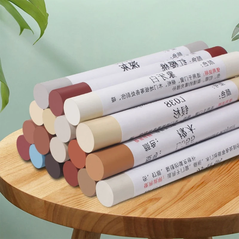 Wax Wooden Furniture Floor Repair Pens Damaged Scratch Wood Patch Paint Crayons Waterproof Renovate Materials for Home Supplies furniture beeswax spray