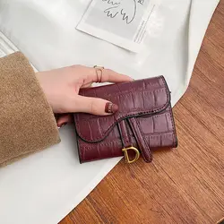 Luxury Designer Women's Wallet - Fashionable Multi - Card Holder & Coin Purse Clutch (Red - Card Holder)