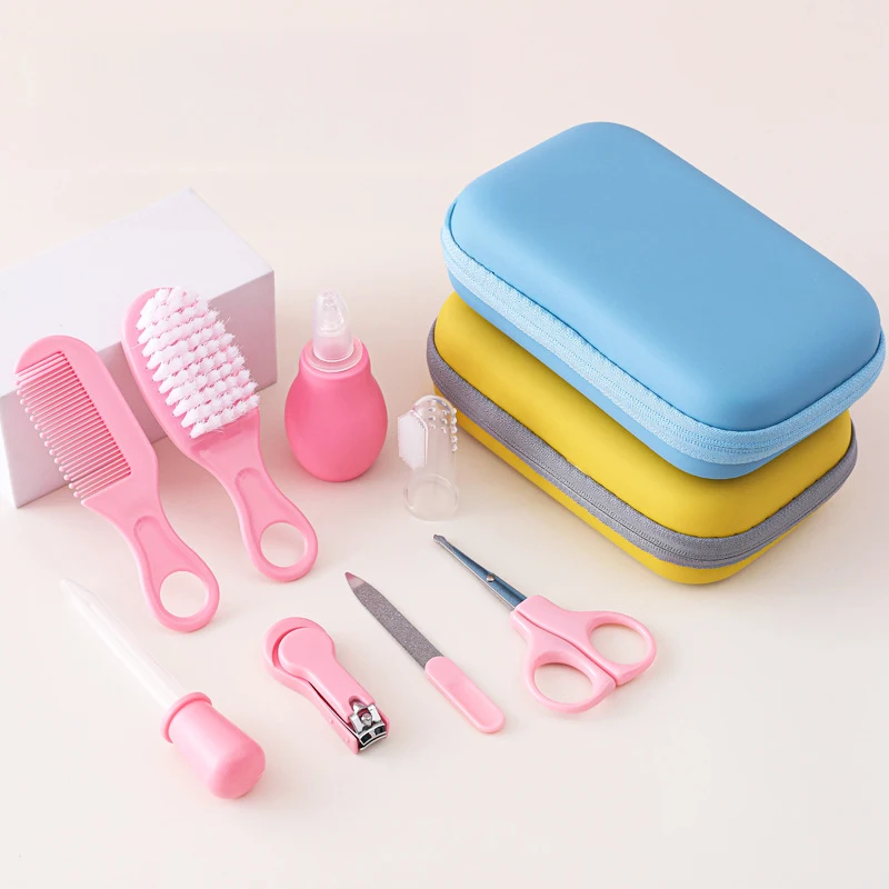 8Pcs Baby Care Tools Set with Portable Storage Bag