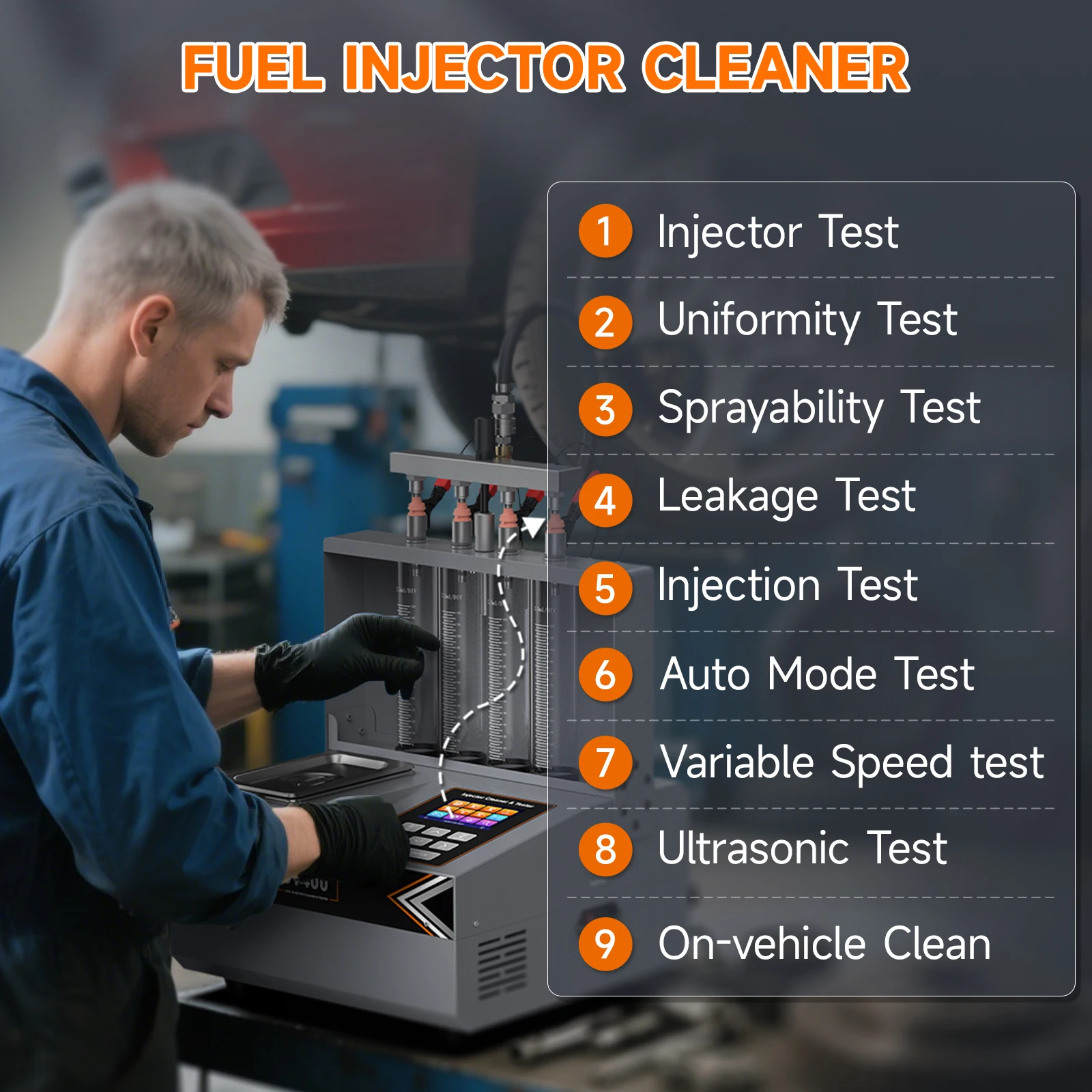 Foxwell JT400 Injector Cleaning Process