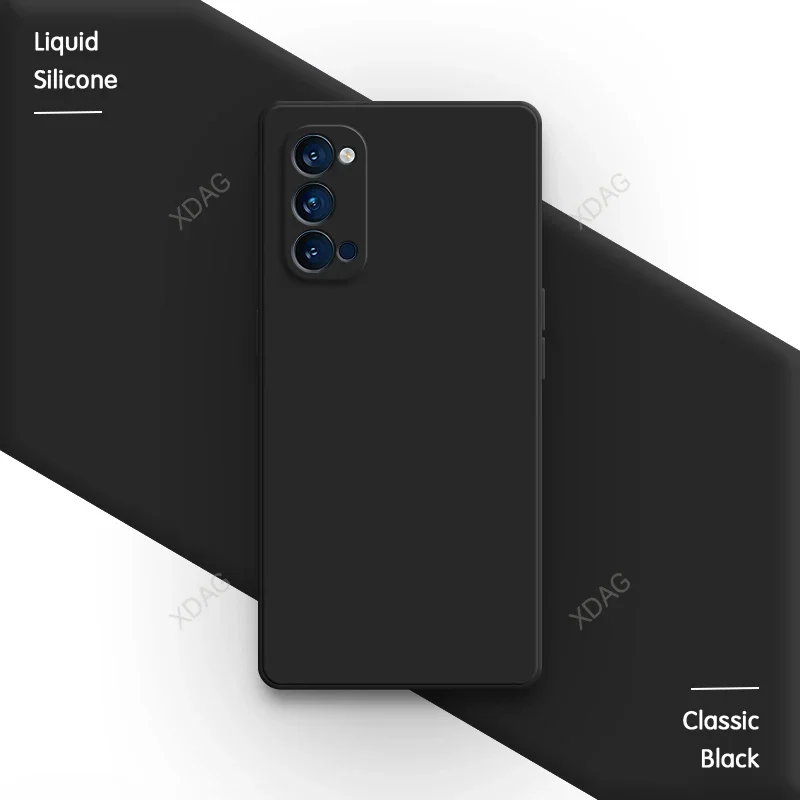 Premium Silicone Soft Square Phone Case - Liquid Silicone, High-Quality Protection