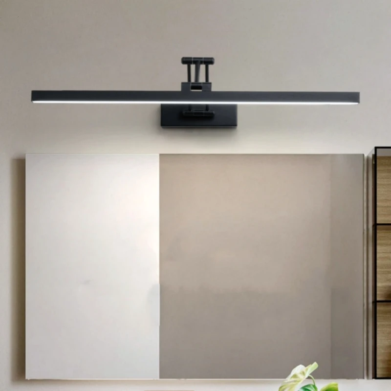 SpectruLed Bathroom Wall Lamp Aluminum Mirror Lamp Black White Vanity lamps For Home Modern Indoor Wall Sconces Lighting Fixture