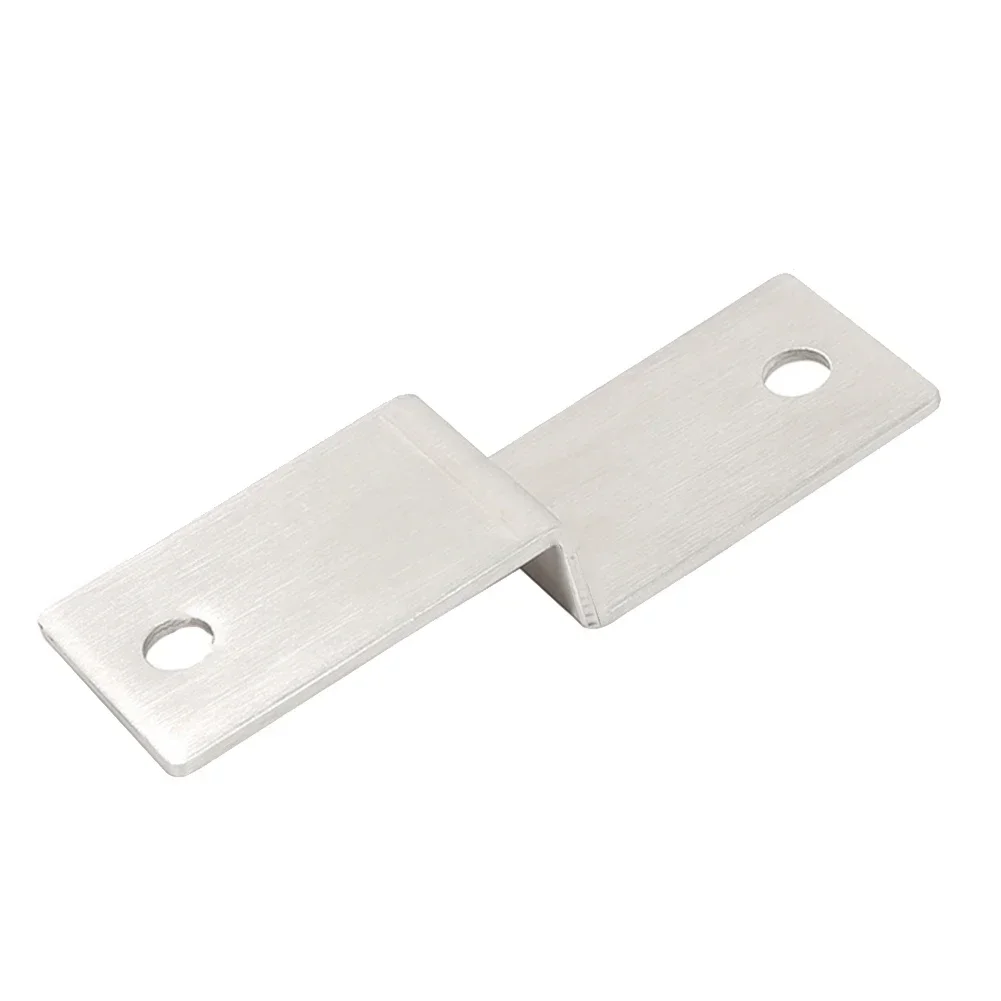 1pc Stainless Steel Angle Corner Brackets Connector Z-Shaped Corner Brace Joint Fastener For Wood Furniture Cabinet Drawer