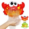 Electric Crab Bubbles Machine Kids Bath Bubble Frog Swimming Pool Bathroom Water Play Baby Bath Toy Bathtub Toys for Children 1