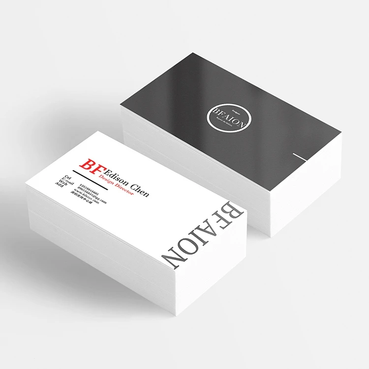 Paper Business Cards Double Side Printing Waterproof Personalized Name Card with Company Matte Lamination