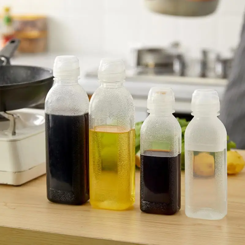 300ml/500ml Kitchen Squeeze Oil Bottle Dispenser Screaming High Temperature Oil ResistanceOil Control Bottle Kitchen Supplies