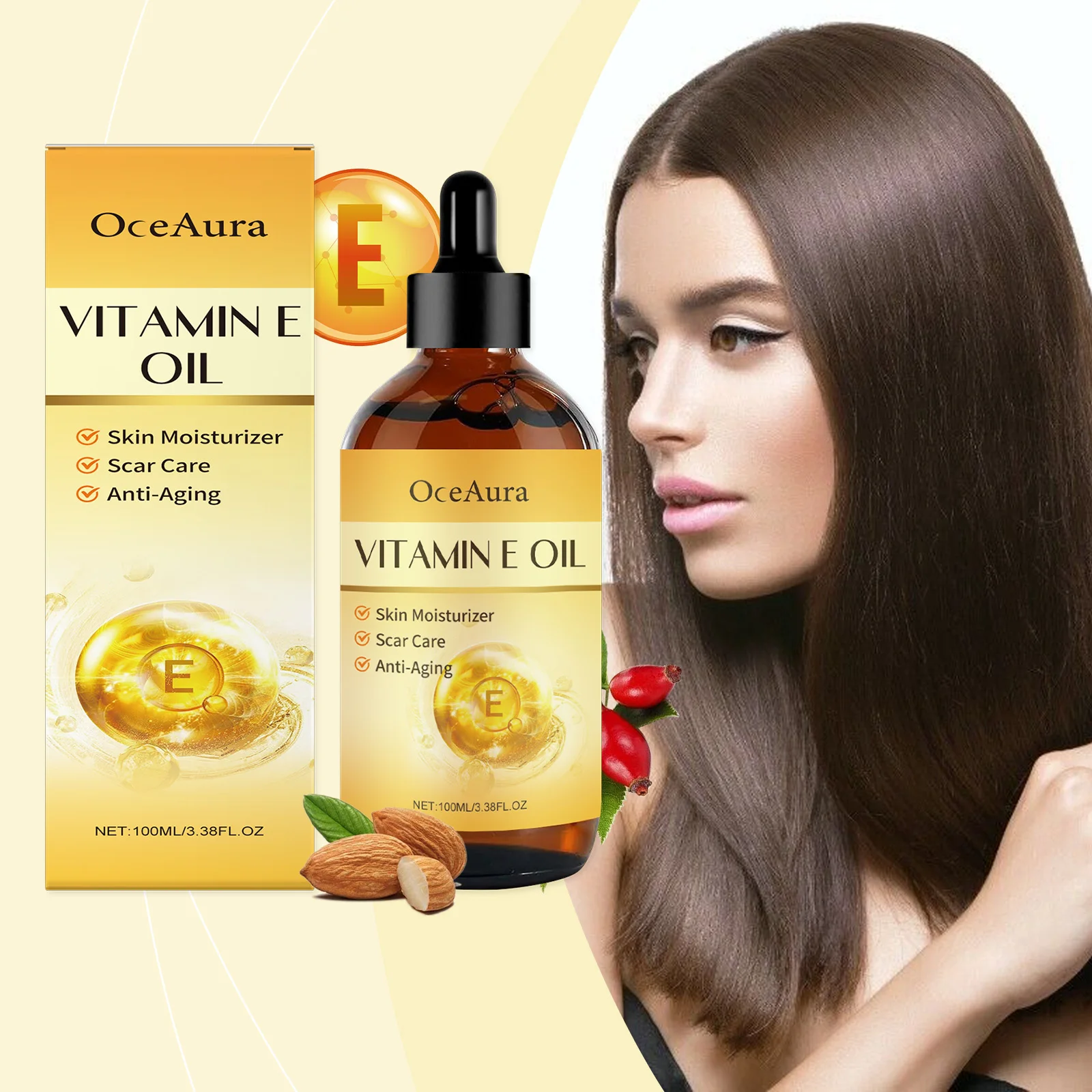 Collagen Face Serum Shrink Pores Fade Fine Lines Brighten Skin Care Essence Improve Drying Reduce Frizz Magic Smoothing Hair Oil 3