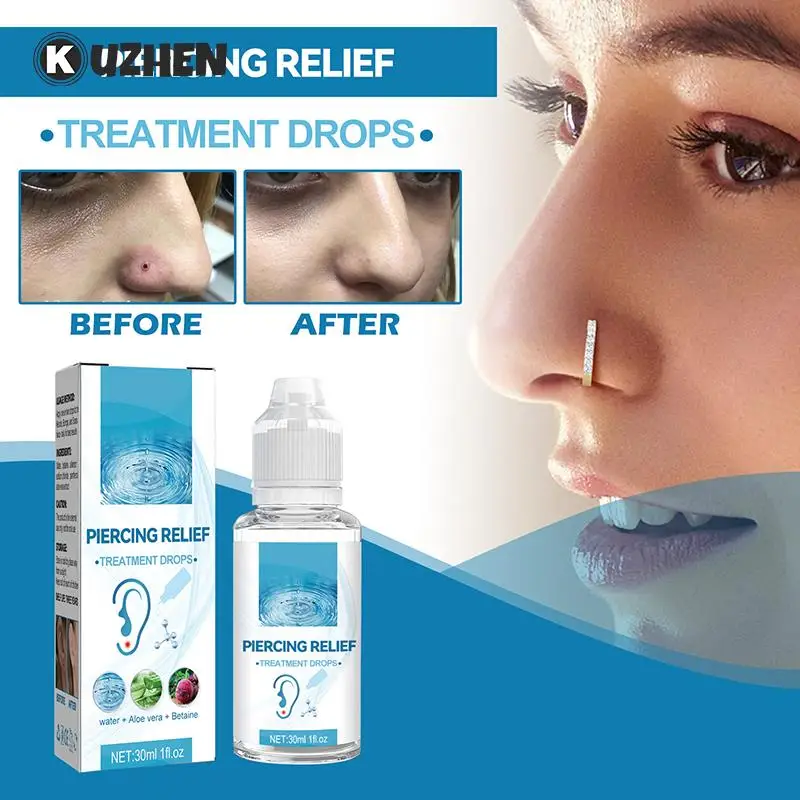 30mlEarPiercingCareSolutionDisinfectingNoseBodyPiercer