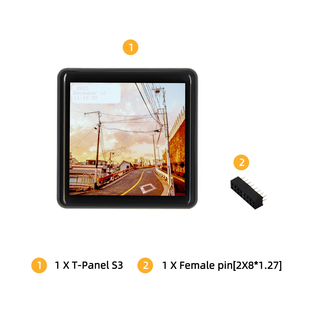 ® T-Panel-S3 ESP32-S3 ESP32-H2 Display 4.0 inch LCD Screen RS485 CAN-FD Transcei