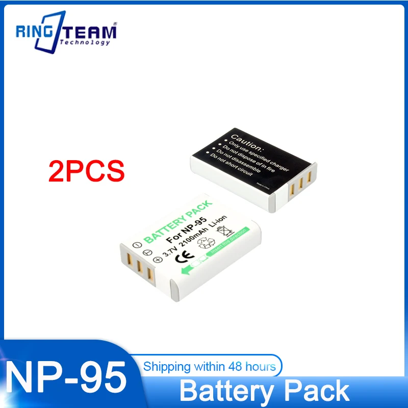 2 Pz 2100Mah Np-95 Np95 Np 95 Batteria Per Fujifilm X30 X100 X100S X100T Xs1 Fujifilm Finepix F30 F31 Real 3D W1