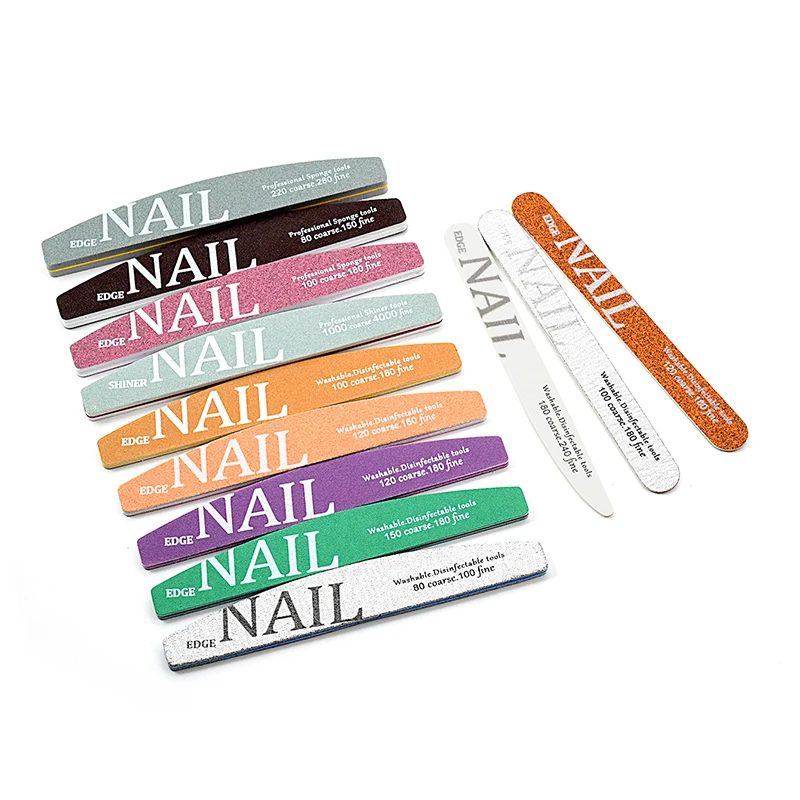 

12 шт. набор файлов для ногтей Makaron профессиональный материал шлифовальный пилка для ногтей Полировка Блестящий Типсы для маникюра Аксессуары Инструмент