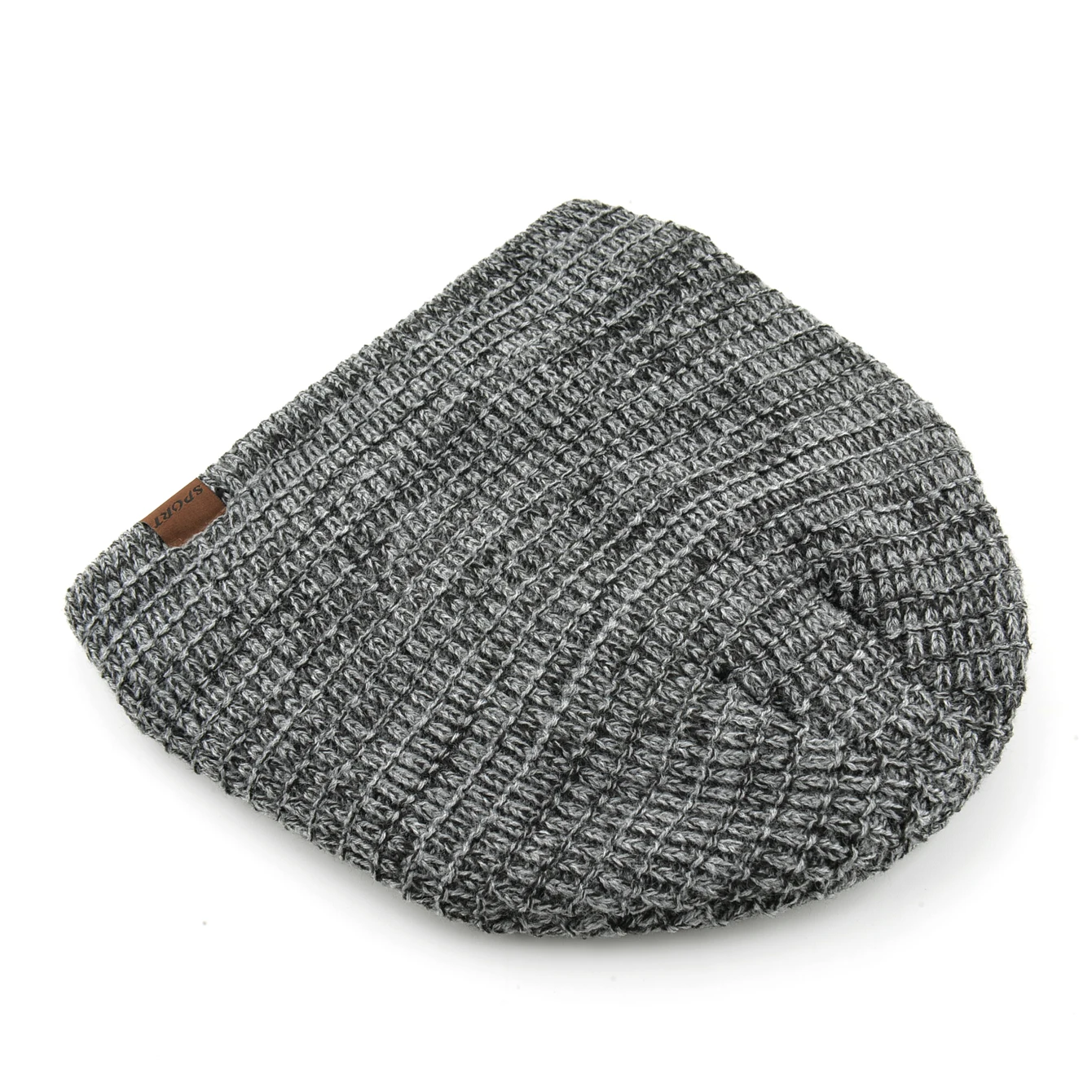 Winter Warm Skullies Beanie Men Thermal Multi-colored Knitted Minimalist Hat Thick Double-Layer Fleece Lined Skull Cap