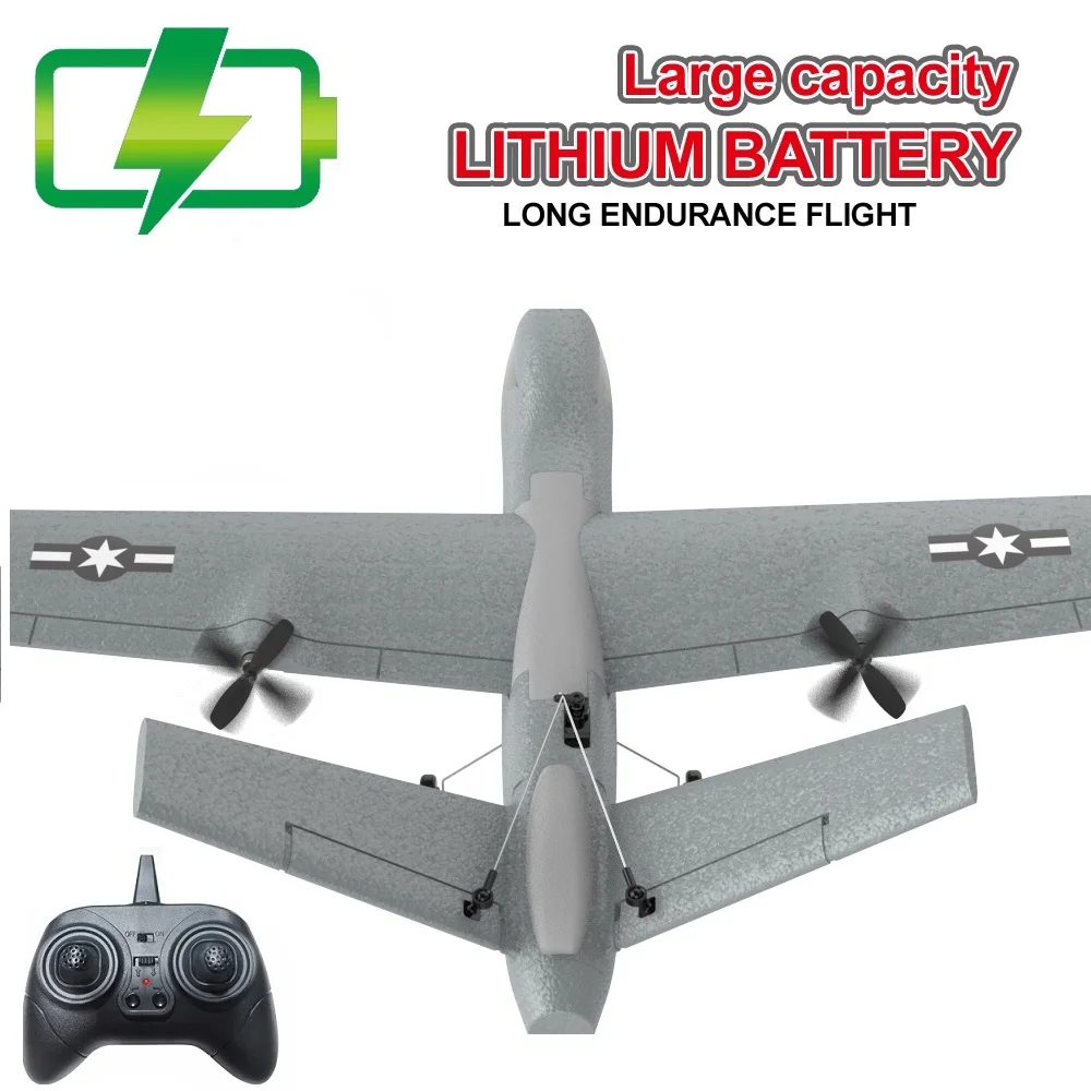 

Z55 2.4G RC Glider 3CH EPP Foam Gyroscope Automatic Stabilization System Fixed Wing Airplane Remote Control Aircraft Plane Toys