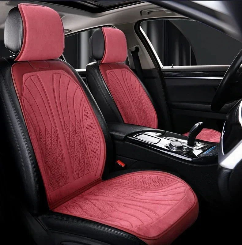 Universal Car Seat Cover Four Season Auto latex suedeSaddle Pad Seat Covers Car Cool Seats Cover Protection Cars Accessories fabric car seat covers