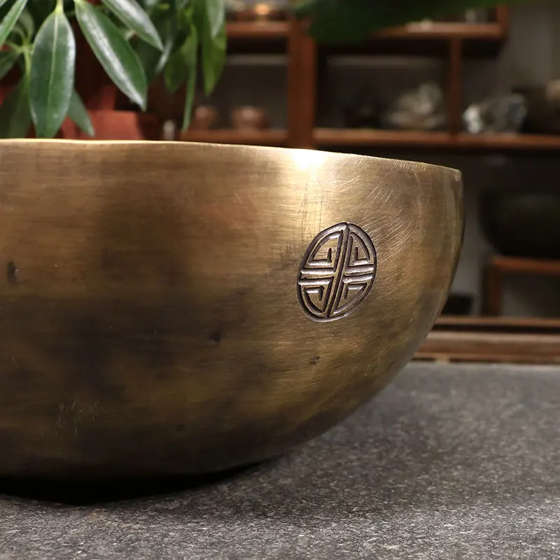 Pure Handmade Buddha Sound Bowl Planet Energy Buddha Sound Bowl Copper Chime Yoga Full Moon Ode Bowl 5