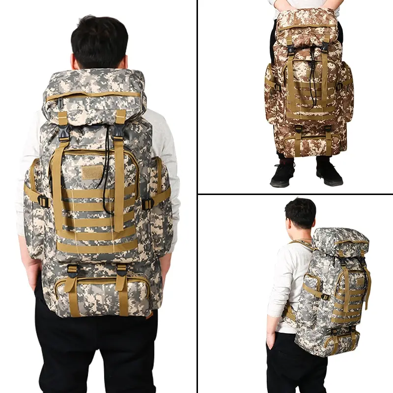 Tactical backpack tactical bag outdoor camouflage men large capacity waterproof military travel hiking bag