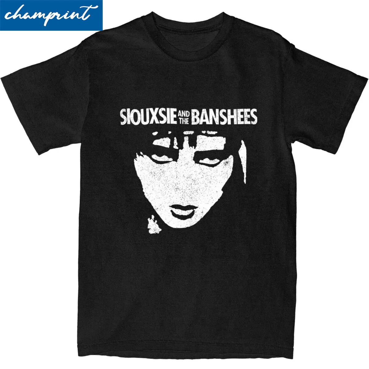 

Футболка Siouxsie And The Banshees мужская с круглым вырезом и коротким рукавом, топы Goth 80s, хлопковые летние топы