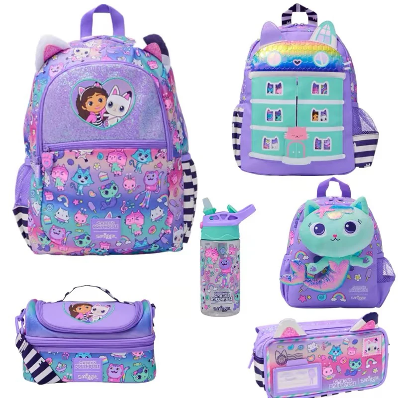 New Original Australia Smiggle Children Schoolbag Girl Gabby Shoulder Backpack Meal Bag Modeling Bags 14 Inch New Semester Gifts - AliExpress 