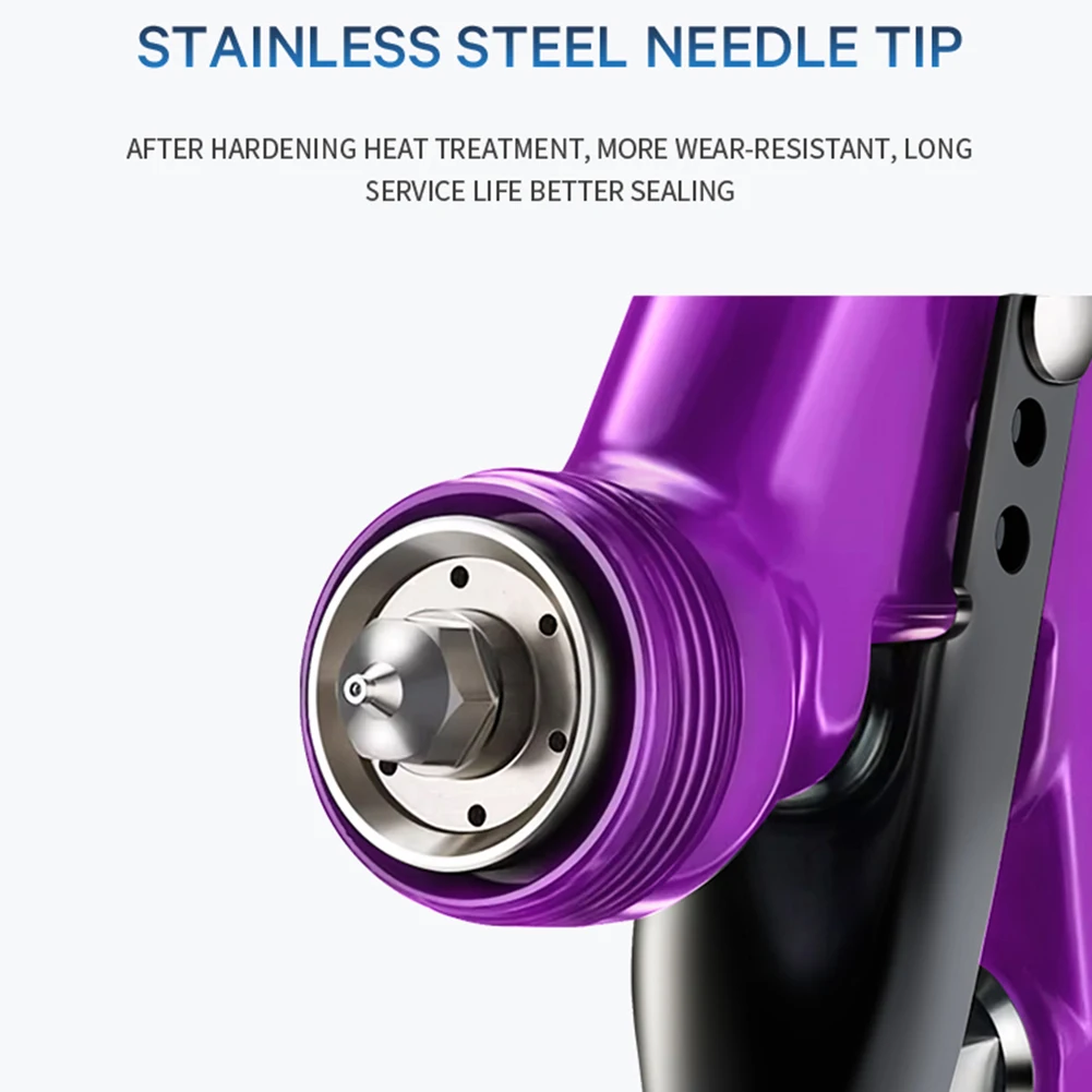 HVLP Pneumatic Gravity Feed Spray Paint Gun Car Painting Gun High Atomization 1.3MM Nozzle Paint Airbrush Sprayers