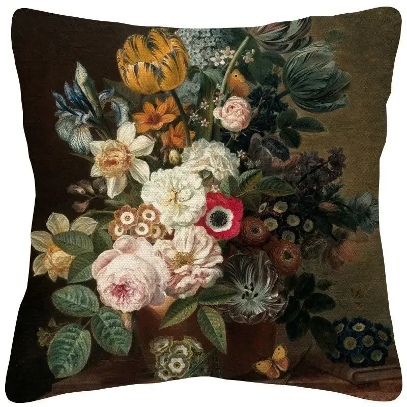 

Oil Painting Home Decor Pillowcase Living Room Seat ation Cushion Cover