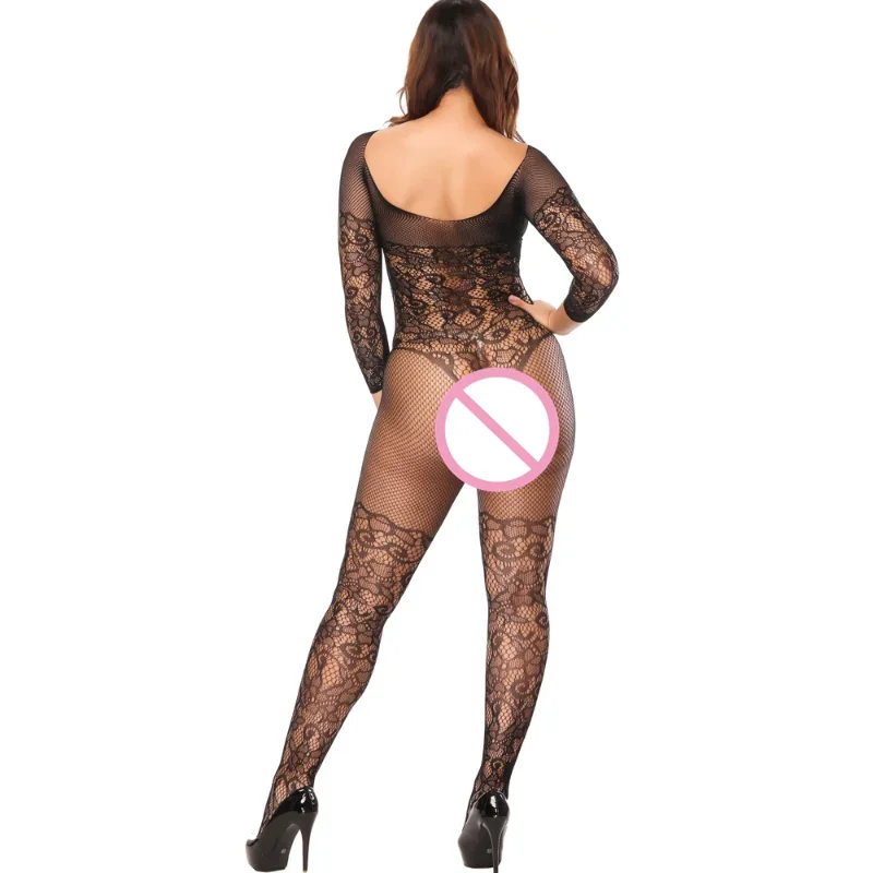 Women Underwear Sexy Lingerie Sexy Stockings Ladies Fishnet Open Crotch Bodystockings Mesh tights Lingerie Appealing Leotard Pajamas Jumpsuit Teddy Babydoll
